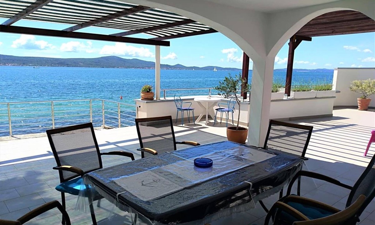 Sveti Petar House | Amazing two storey holiday home with 120m roofed terrace, directly on the beach!