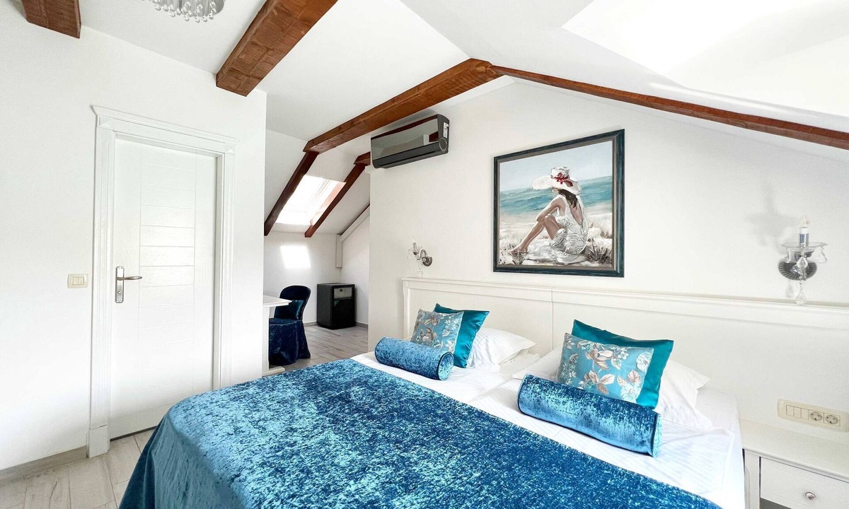 Mali Ston House | Bed&Breakfast Sorgo Palace - Deluxe Double or Twin Room with City View (Aquamarine)