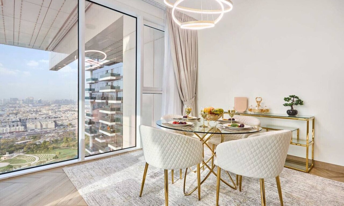 Bur Dubai Apartment | Elegant 2-Bedroom Retreat | Skyline & Park Views + Balcony