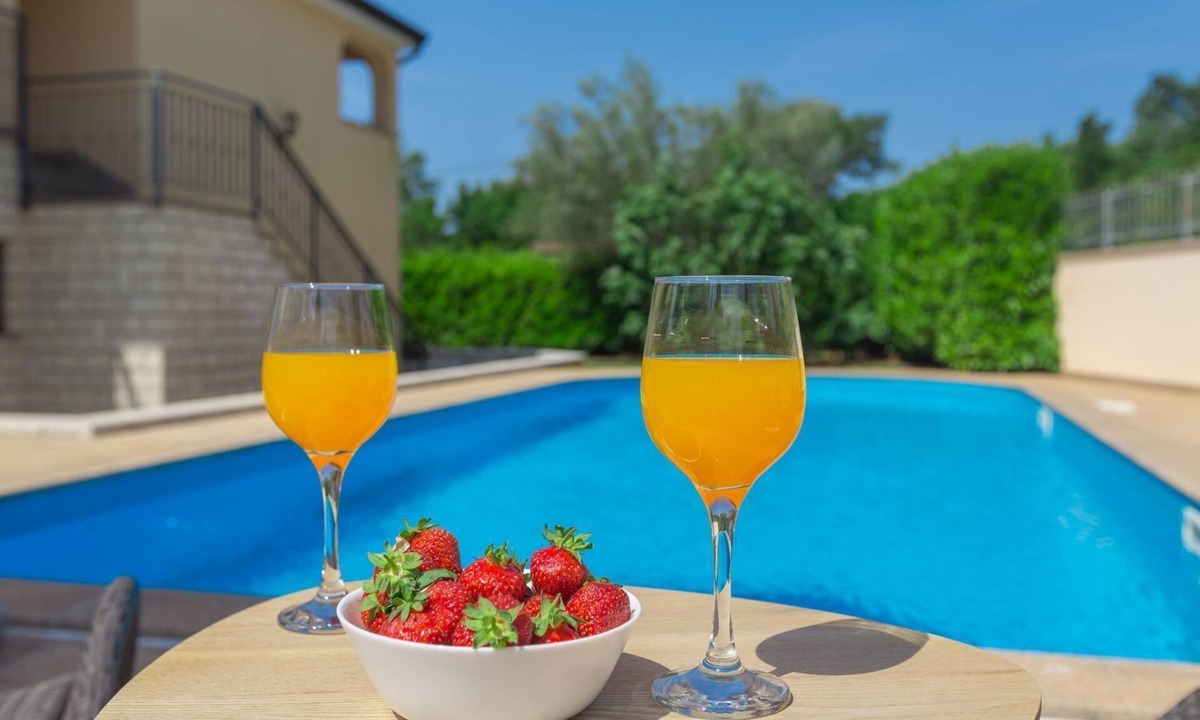 Cervar Apartment | Fantastic flat just 250 metres from the beach with sea views, pool, barbecue area, private parking space