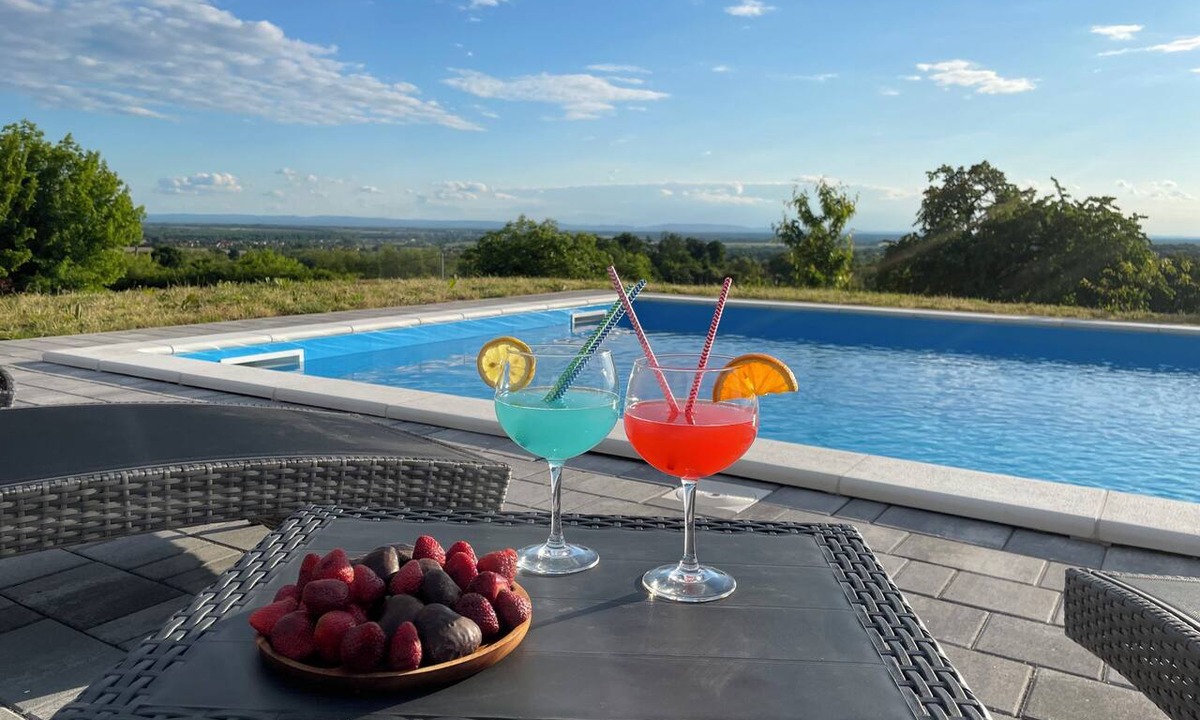 Popovaca House | Home with pool and terrace in Moslavina amid vineyards and Lonjsko Polje.