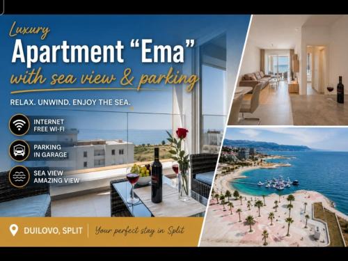 Znjan Apartment | Luxury Apartment "Ema" with sea view & parking