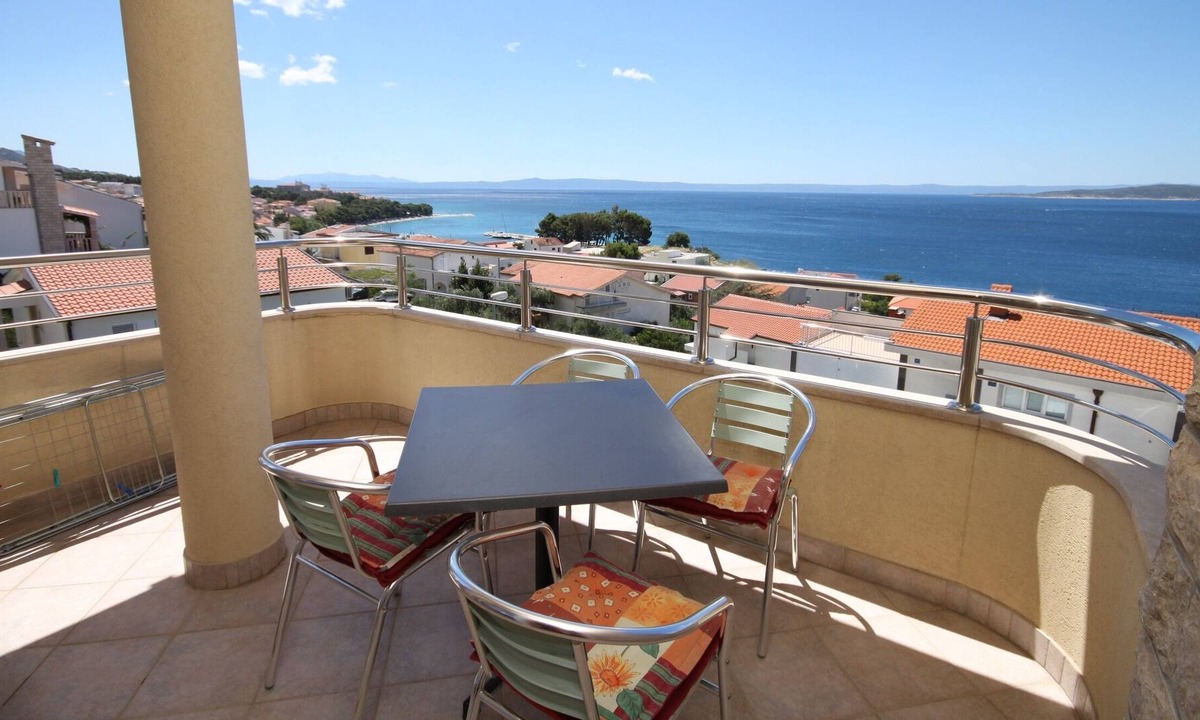 Baska Voda Apartment | One bedroom apartment with terrace and sea view Baška Voda, Makarska (A-6718-e)