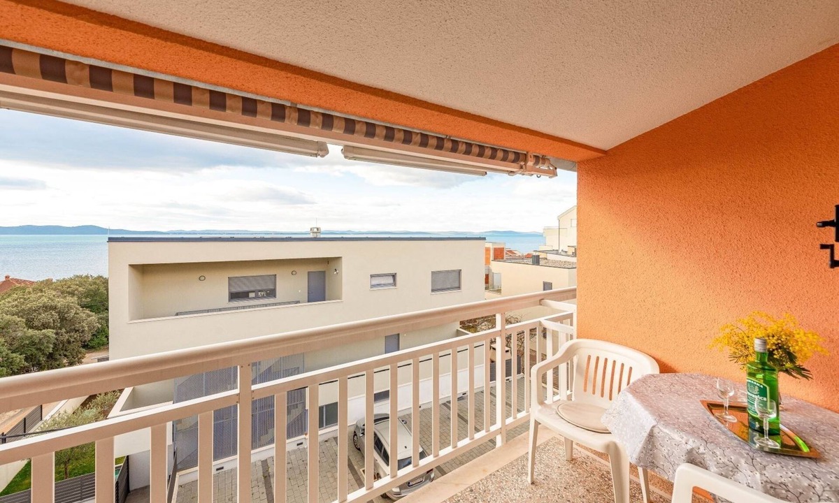 Kozino Apartment | One bedroom apartment with balcony and sea view Kožino, Zadar (A-5749-d)