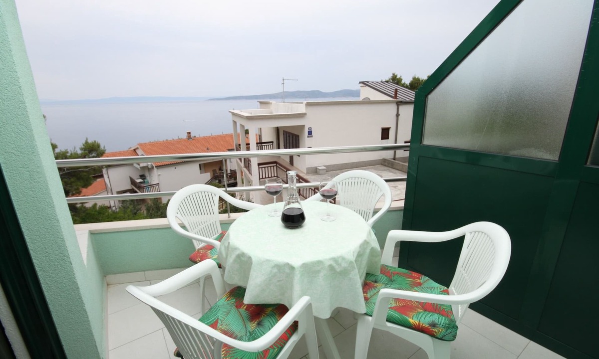 Brela Apartment | One bedroom apartment with terrace and sea view Brela, Makarska (A-6907-a)