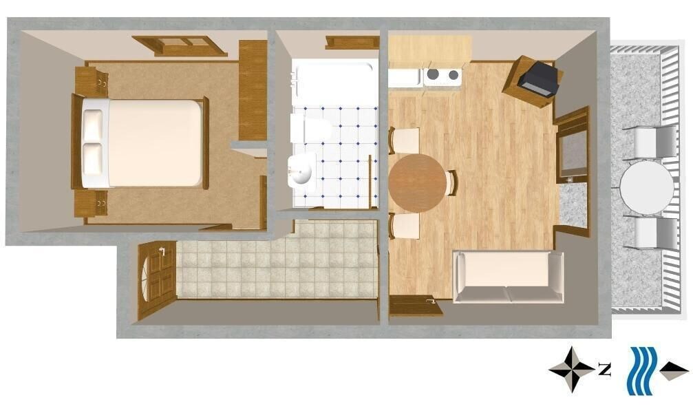 Mastrinka Apartment | One bedroom apartment with balcony and sea view Mastrinka, Čiovo (A-2042-a)