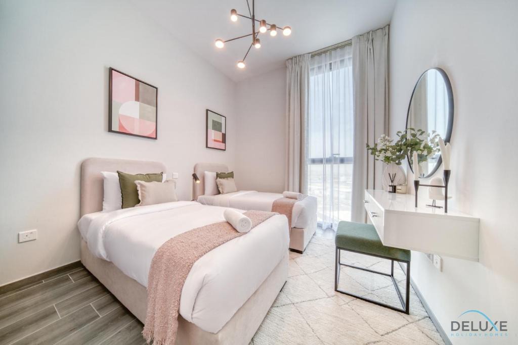 Dubai Production City Apartment | Placid 2BR with Assistant Room at Mesk 1 Midtown Dubai Production City by Deluxe Holiday Homes