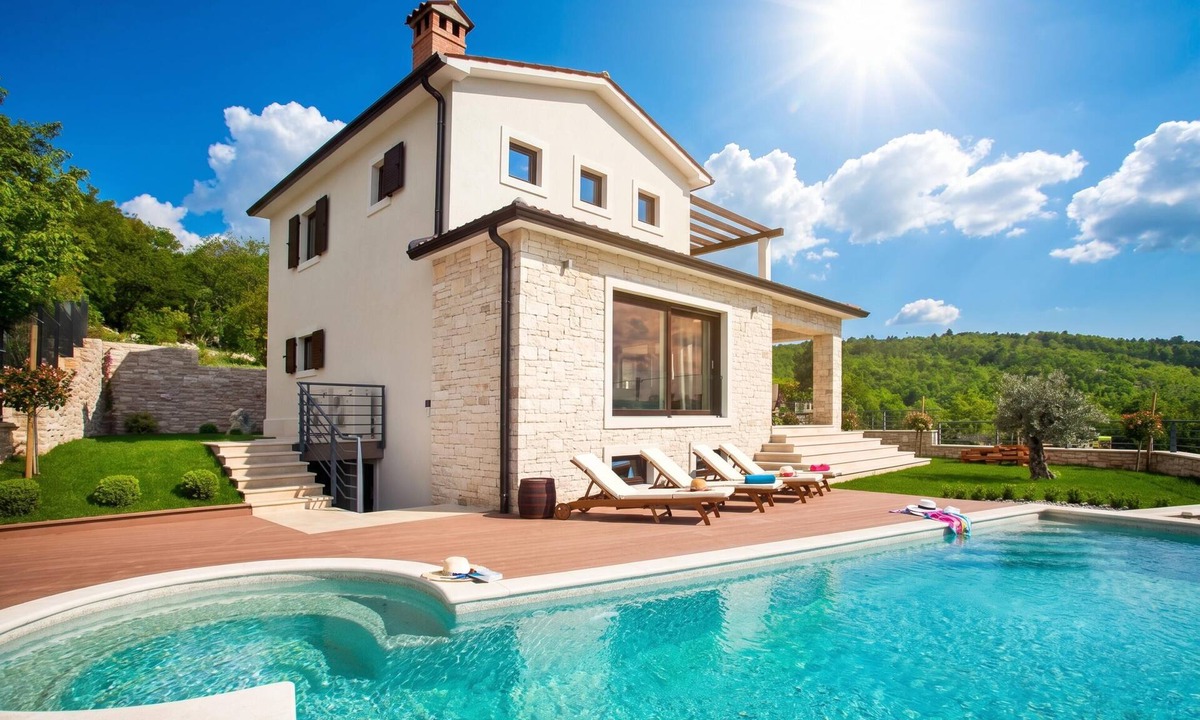 Trget Villa | Pool Villa Royal Blue/w Panoramic Sea View, Labin, Croatia