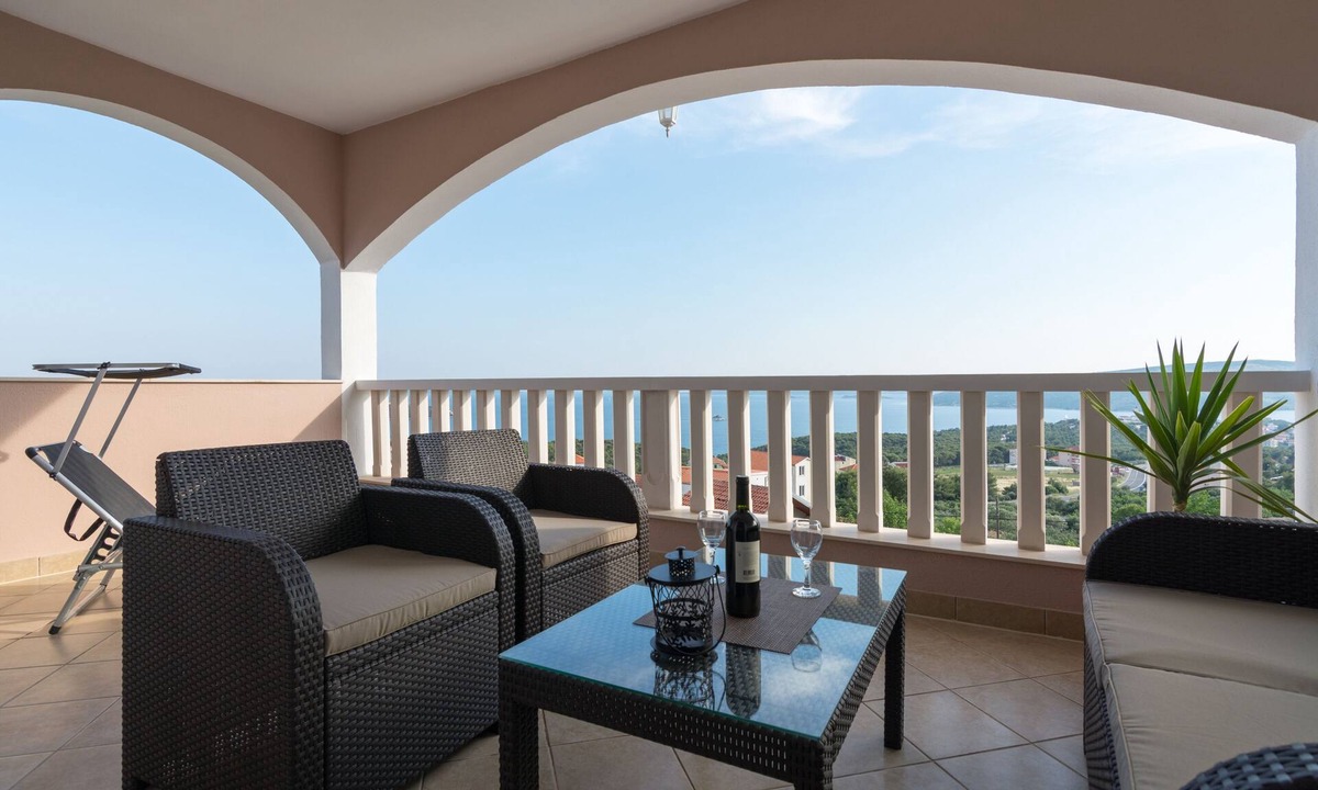 Seget Vranjica Apartment | Studio flat with terrace and sea view Seget Vranjica, Trogir (AS-12499-a)