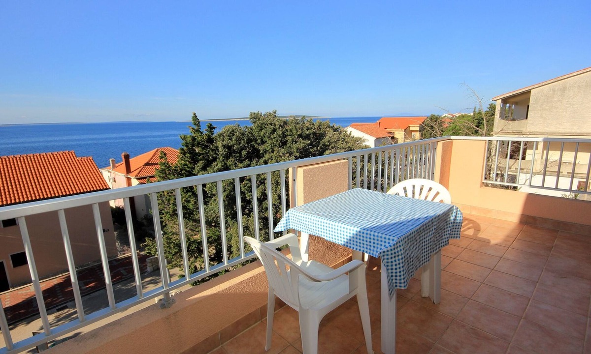 Mandre Apartment | Studio flat with terrace and sea view Mandre, Pag (AS-3557-a)
