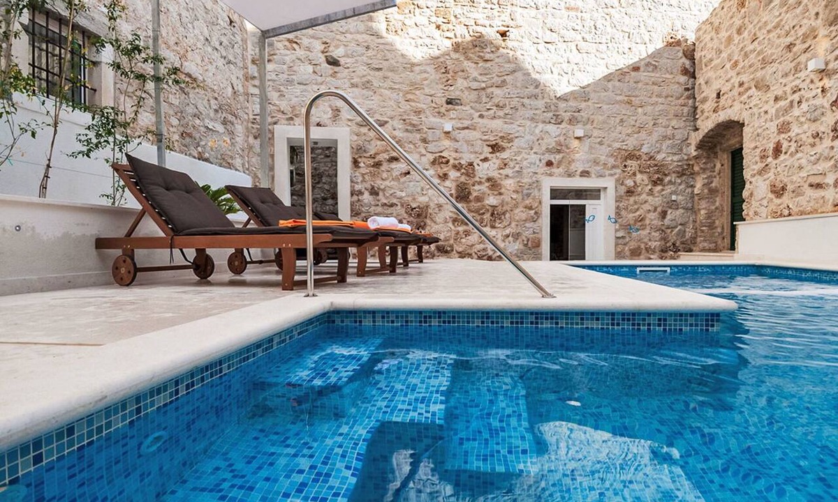 Bol House | Stunning private villa for 9 people with A/C, hot tub, WIFI, private pool, TV and terrace