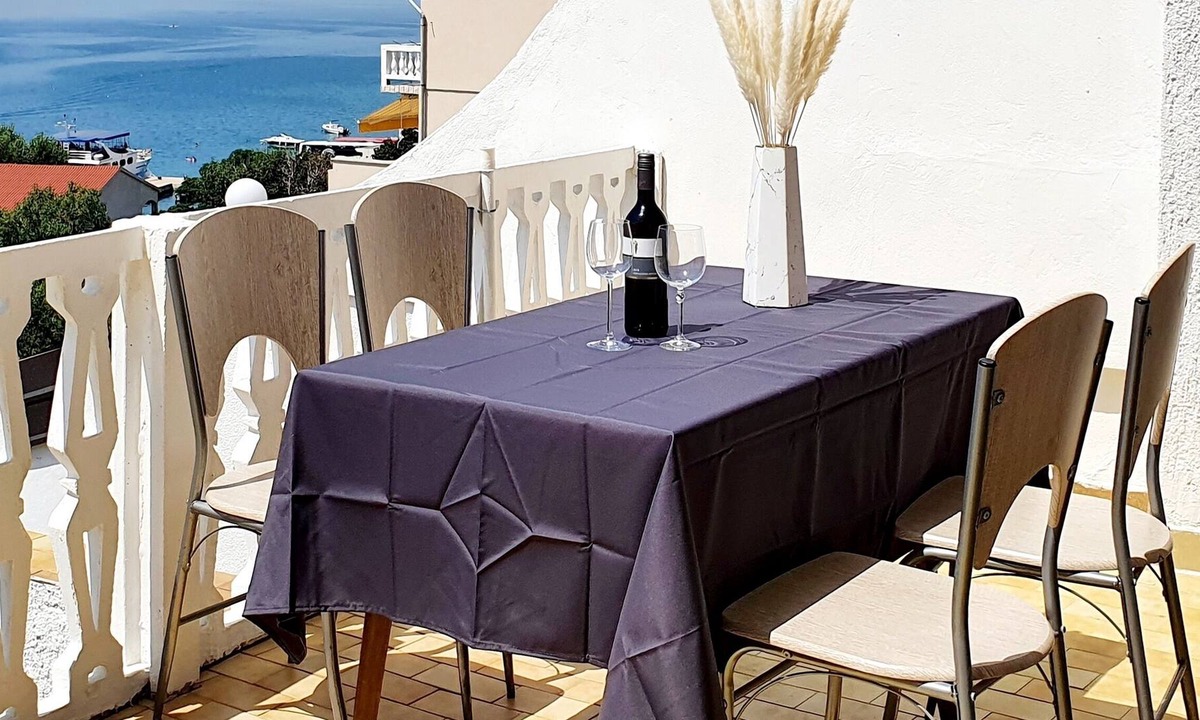 Metajna Apartment | Two bedroom apartment with terrace and sea view Metajna, Pag (A-6423-b)