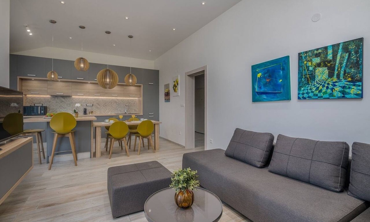 Klimno Apartment | Two bedroom apartment with balcony and sea view Županje, Krk (A-27846-a)
