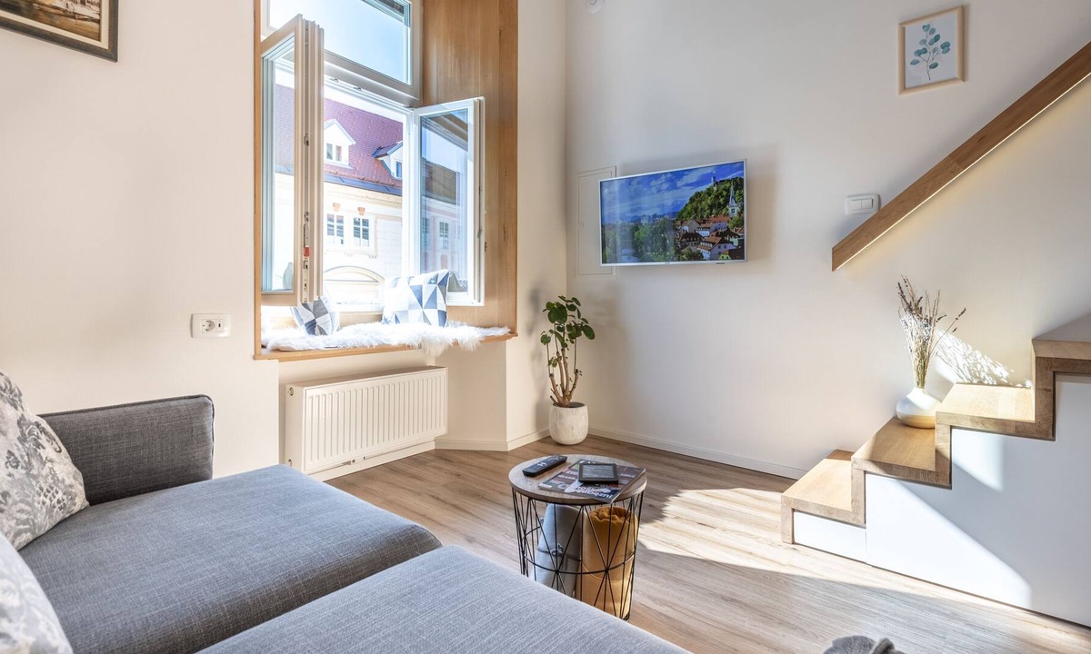 Ljubljana Old Town Apartment | 🥇 Unique studio historical center high ceiling
