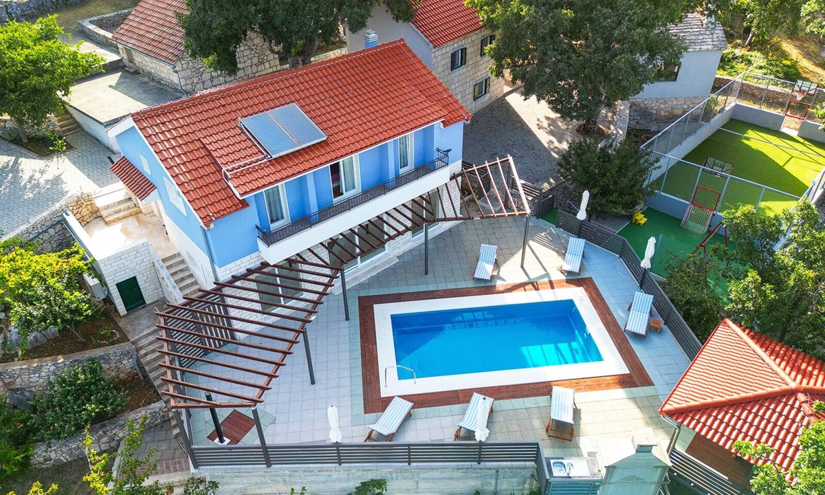 Lovrec Villa | Villa Sena ,Lovreć – Pool & Jacuzzi Retreat, Dalmatia