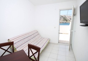 One bedroom apartment with terrace and sea view Metajna, Pag (A-6336-b)