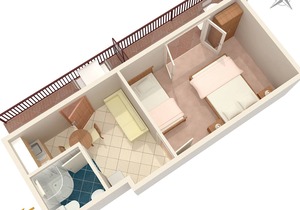 One bedroom apartment with balcony Podaca, Makarska (A-2783-c) in Podaca
