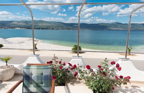 Arbanija Apartment | Apartment Marin,seaview,terrace massage hot tube,grill place,parking