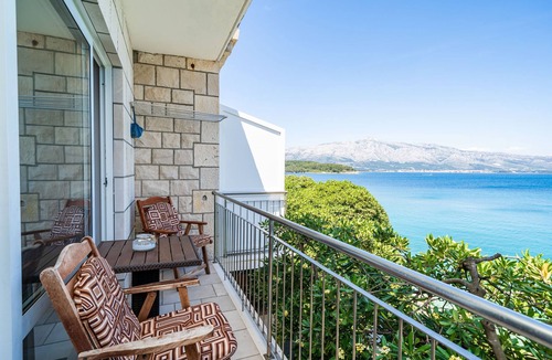 Lumbarda Apartment | Apartments Nikolina (LU) - Studio with Sea View (3 Adults)