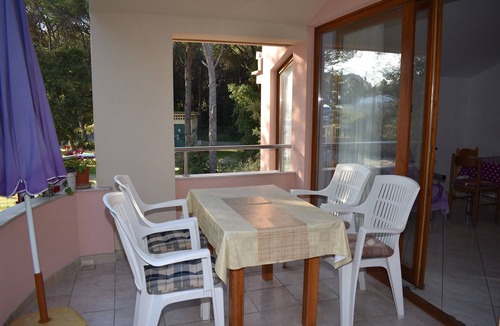 Biograd na Moru Apartment | Apts Šime Soline- Two bedroom apartment with garden view balcony
