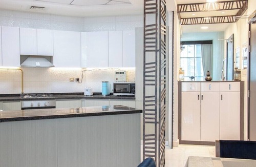 Business Bay Apartment | AWS Holiday Homes - Luxury Living besides Canal