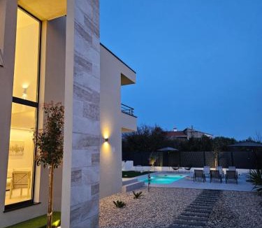 Kastela Villa | Blue Horizon Villa with Heated Pool 4BR and Skylight