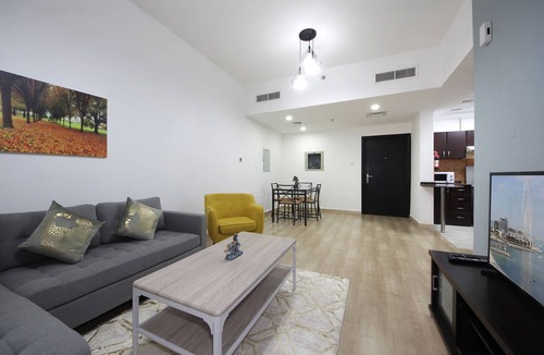 Jumeirah Village Circle Apartment | BRIGHT AND UPSCALE FULLY FURNISHED 1BHK IN JVC