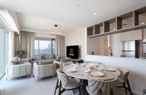 Za'abeel 2 Apartment | Burj View 3BR with Maid Room Minutes to Dubai Mall