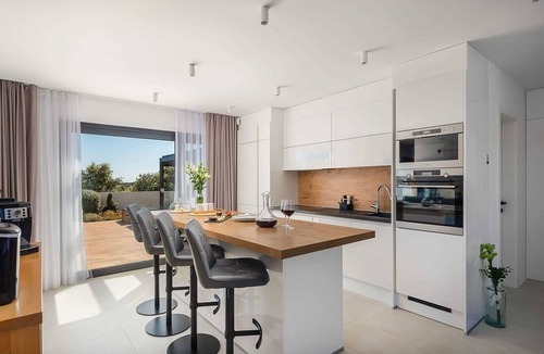 Dvornica Villa | Contemporary Style Villa, Private Pool, Roof Terrace, Jacuzzi, Sauna, Panoramic Sea Views in Kanica!