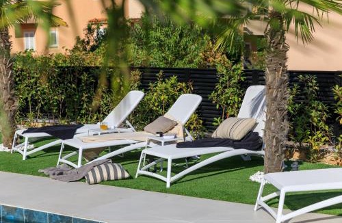 Krk Villa | Deluxe villa with heated pool, whirpool, sea view, beautiful beach IV - by Traveler tourist agency Krk ID 2403