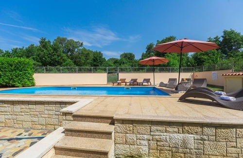 Cervar Apartment | Fantastic flat just 250 metres from the beach with sea views, pool, barbecue area, private parking space