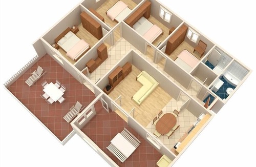 Zrnovo Apartment | Four bedroom apartment with terrace and sea view Tri Žala, Korčula (A-558-c)