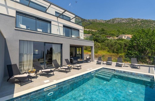 Brsecine Villa | Green Sunrise Villa - Stunning Sea View Luxury Villa with Private Pool