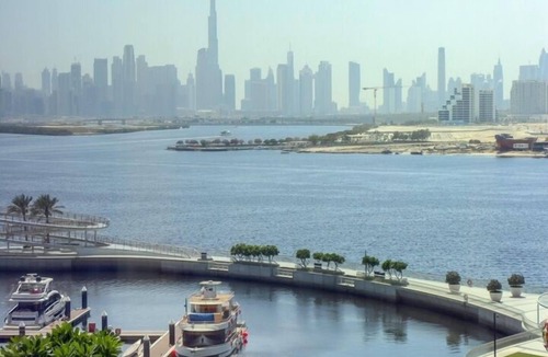Dubai Apartment | Livbnb 2B with Skyline Views Steps to Creek Marina