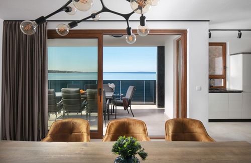 Vir Apartment | Luxe 5-Star Retreat: 4-Bed Apt. with Panoramic Sea View and 2 swimming pools
