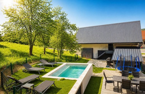 Vrbovsko House | Luxury forest home with private pool, jacuzzi, sauna and playground