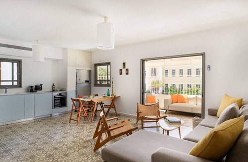 Neve Tzedek Apartment | MAMAD Penthouse & XL Terrace on Dallal Square by FeelHome