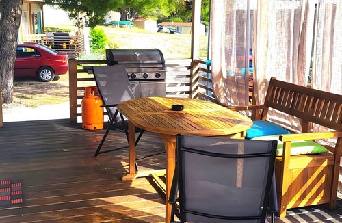 Blato House | Mobile Home 'Kućica Br. 2 Zelena' with Sea View, Wi-Fi and Air Conditioning