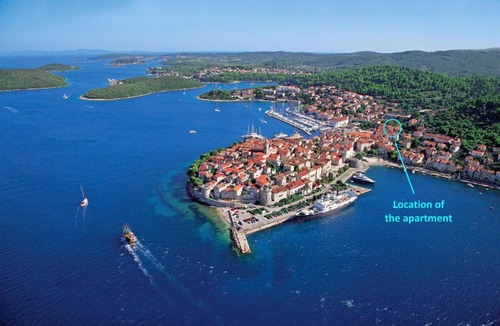 Cove Tri Zala (Zrnovo) Apartment | Modern apartment Grbin in the very center of Korcula