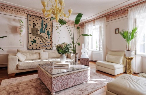 Ljubljana Old Town Apartment | Mondo Diverso by KOT SEN Rare Hand-Painted Residence
