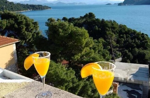 Sobra Apartment | One bedroom apartment with balcony and sea view Sobra, Mljet (A-600-b)