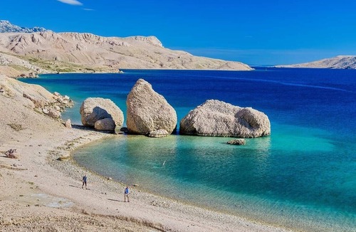 Metajna Apartment | One bedroom apartment with terrace and sea view Metajna, Pag (A-4120-b)