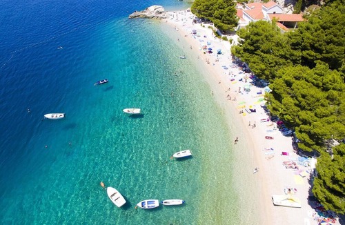 Brela Apartment | One bedroom apartment with terrace and sea view Brela, Makarska (A-19205-a)