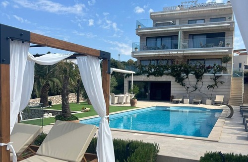 Mandre Apartment | One bedroom apartment with balcony and sea view Mandre, Pag (A-24196-b)