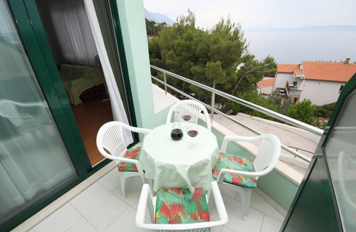Brela Apartment | One bedroom apartment with terrace and sea view Brela, Makarska (A-6907-a)