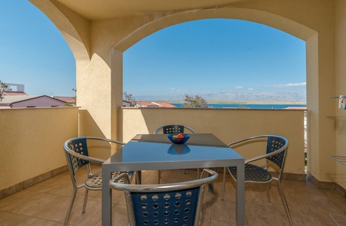 Vir Apartment | One bedroom apartment with balcony and sea view Vir (A-18603-c)