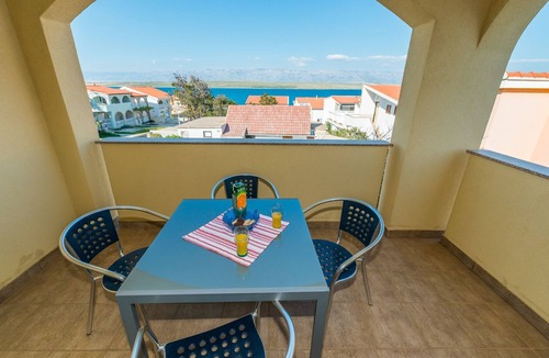 Vir Apartment | One bedroom apartment with balcony and sea view Vir (A-18603-d)