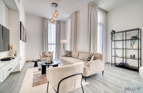Dubai Production City Apartment | Placid 2BR with Assistant Room at Mesk 1 Midtown Dubai Production City by Deluxe Holiday Homes