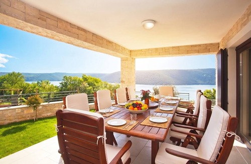 Trget Villa | Pool Villa Royal Blue/w Panoramic Sea View, Labin, Croatia