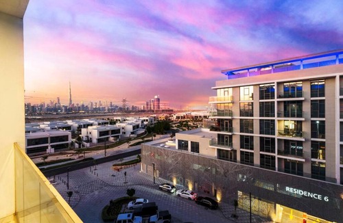 Dubai Apartment | Premium 1BR Haven with Burj Khalifa, City Skyline Views, Pool, Gym & Balcony